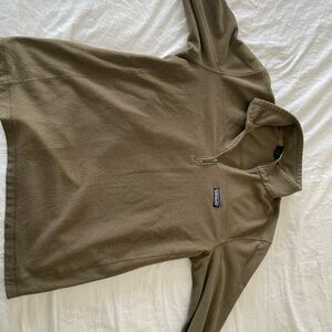 Patagonia Khaki Fleece Quarter-Zip